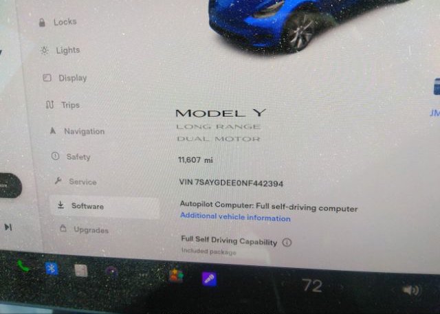 2022 TESLA MODEL Y(VIN: 7SAYGDEE0NF442394
