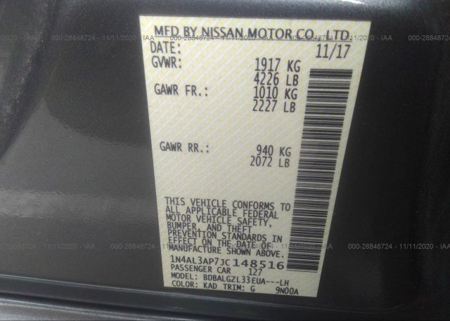1N4AL3AP7JC148516 2018 NISSAN ALTIMA