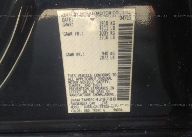 1N4AL3AP0FC429788 2015 NISSAN ALTIMA
