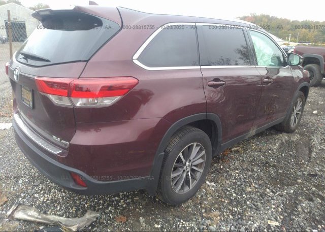 цена в сша 2019 TOYOTA HIGHLANDER 5TDJZRFH0KS980356