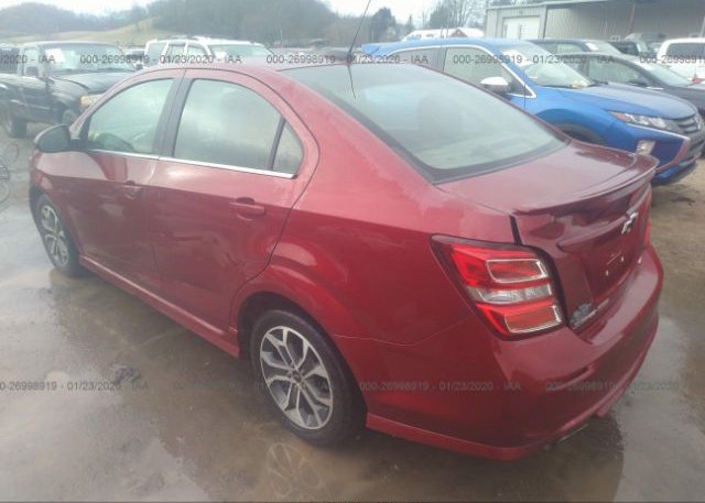 2018 CHEVROLET SONIC VIN: 1G1JC5SBXJ4107132