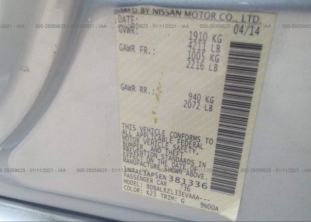 1N4AL3AP5EN381336 2014 NISSAN ALTIMA