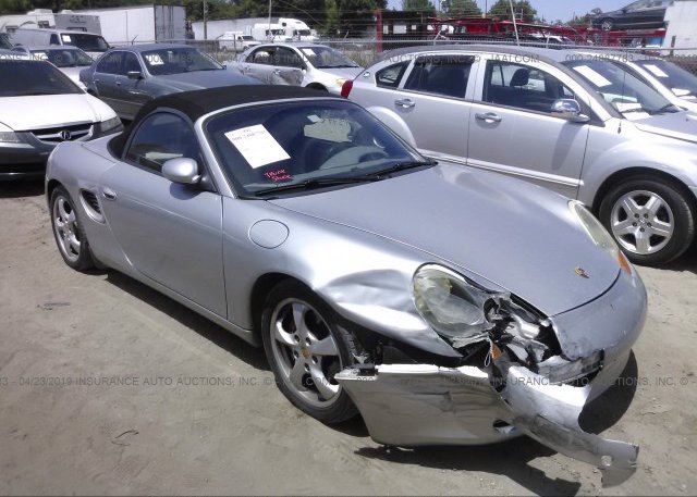 WP0CB29825U730245, Salvage blue Porsche Boxster at VANCOUVER