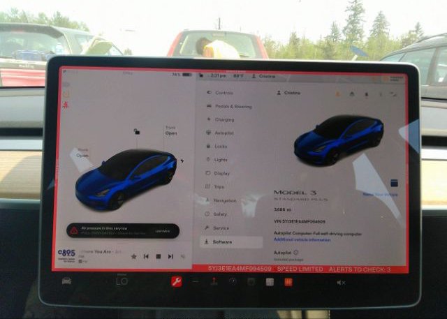 2021 TESLA MODEL 3(VIN: 5YJ3E1EA4MF094509