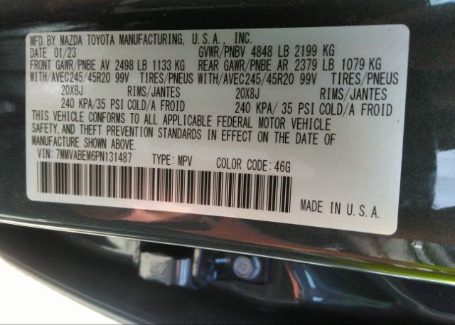 2023 MAZDA CX-50(VIN: 7MMVABEM6PN131487