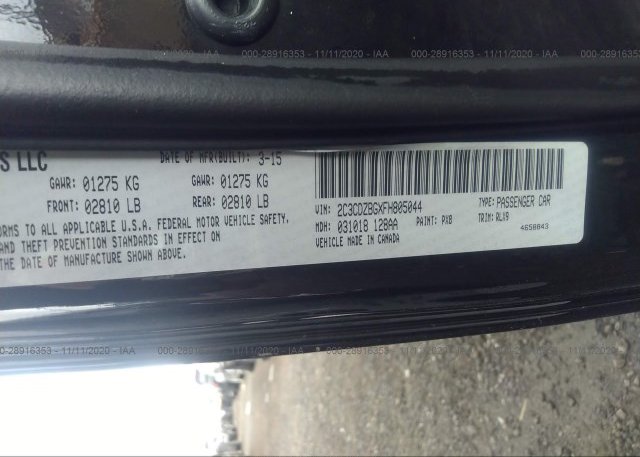 2C3CDZBGXFH805044 2015 DODGE CHALLENGER