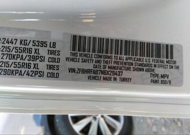 2022 RAM PROMASTER CITY WAGON(VIN: ZFBHRFAB7N6X29437