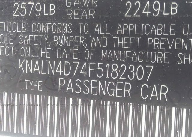 KNALN4D74F5182307 2015 KIA CADENZA
