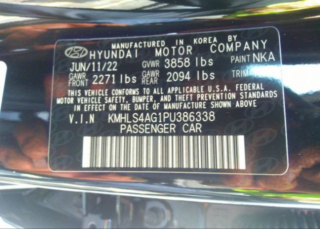 2023 HYUNDAI ELANTRA(VIN: KMHLS4AG1PU386338