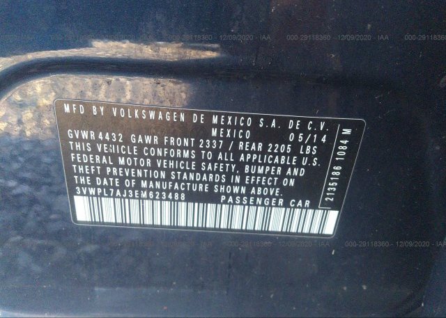 3VWPL7AJ3EM623488 2014 VOLKSWAGEN JETTA SPORTWAGEN