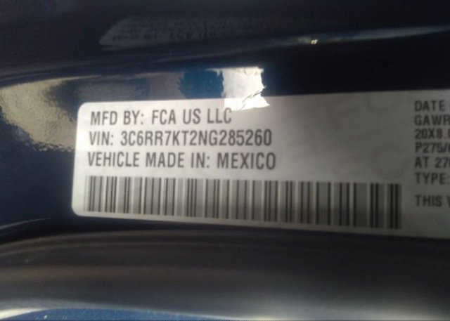 2022 RAM 1500 CLASSIC(VIN: 3C6RR7KT2NG285260