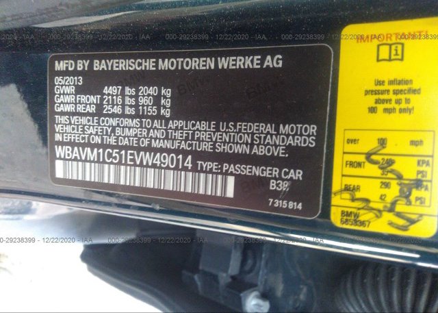 WBAVM1C51EVW49014 2014 BMW X1
