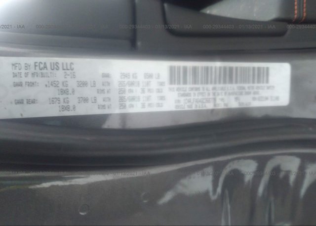 1C4RJFAG4GC366779 2016 JEEP GRAND CHEROKEE