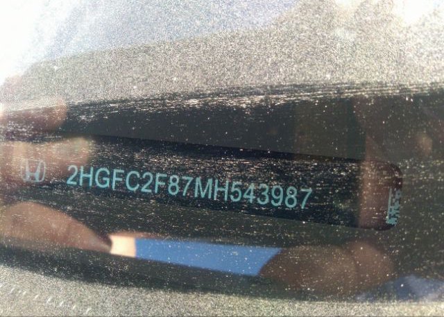 2021 HONDA CIVIC SEDAN(VIN: 2HGFC2F87MH543987