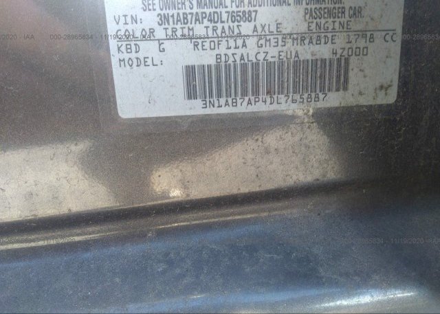 3N1AB7AP4DL765887 2013 NISSAN SENTRA