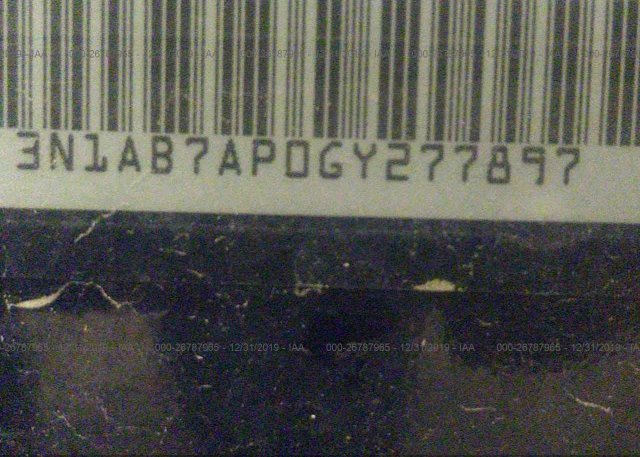3N1AB7AP0GY277897 2016 Nissan SENTRA