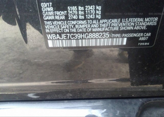 WBAJE7C39HG888235 2017 BMW 5 SERIES