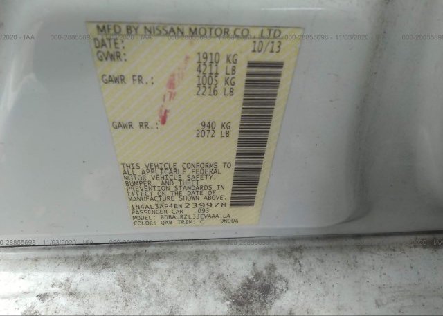 1N4AL3AP4EN239978 2014 NISSAN ALTIMA