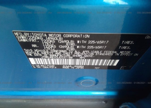 JTMRJREV3JD231188 2018 TOYOTA RAV4