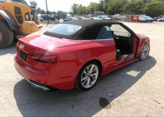 2022 AUDI A5 CABRIOLET VIN: WAU2AGF57NN006032