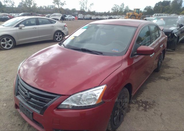 из сша 2014 NISSAN SENTRA 3N1AB7AP2EY247569