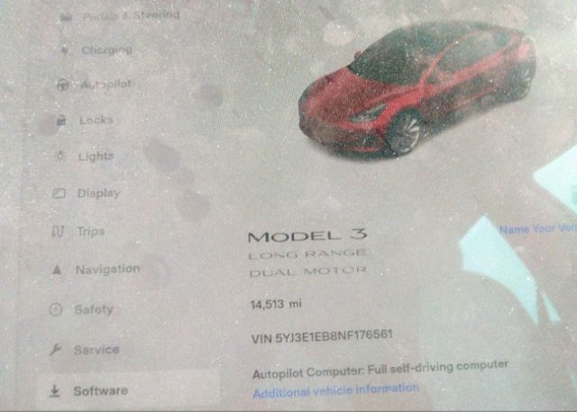 2022 TESLA MODEL 3(VIN: 5YJ3E1EB8NF176561