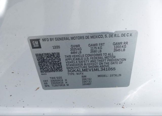 2021 GMC TERRAIN(VIN: 3GKALMEV1ML341055