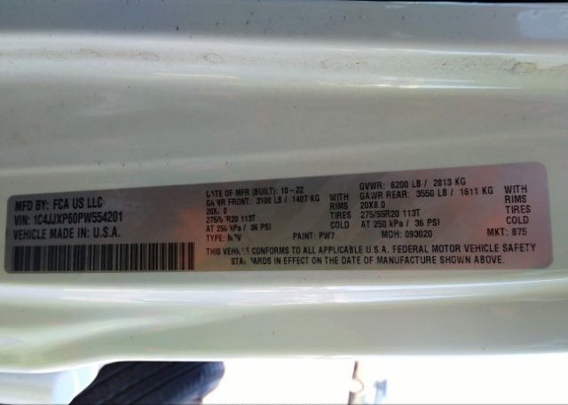 2023 JEEP WRANGLER 4XE(VIN: 1C4JJXP60PW554201
