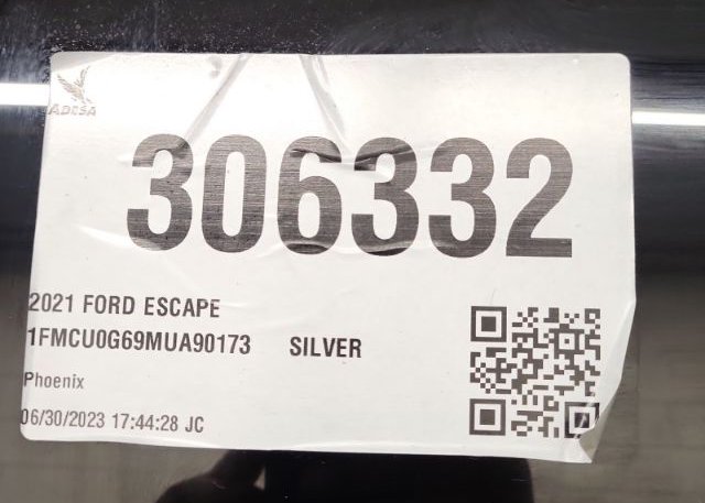 2021 FORD ESCAPE(VIN: 1FMCU0G69MUA90173