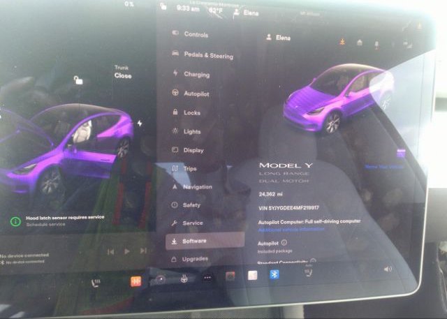 2021 TESLA MODEL Y(VIN: 5YJYGDEE4MF219917