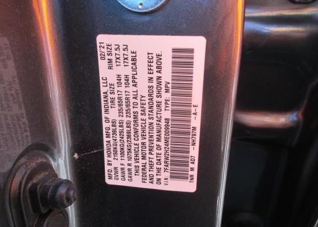 2021 HONDA CR-V(VIN: 7FARW2H24ME009948