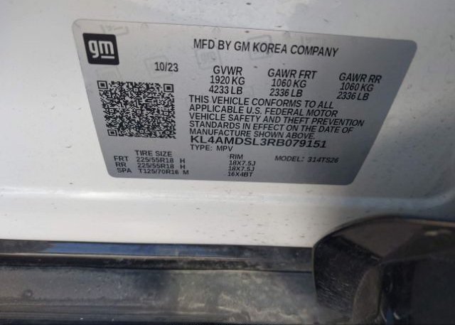 2024 BUICK ENCORE GX SPORT TOURING FWD(VIN: KL4AMDSL3RB079151