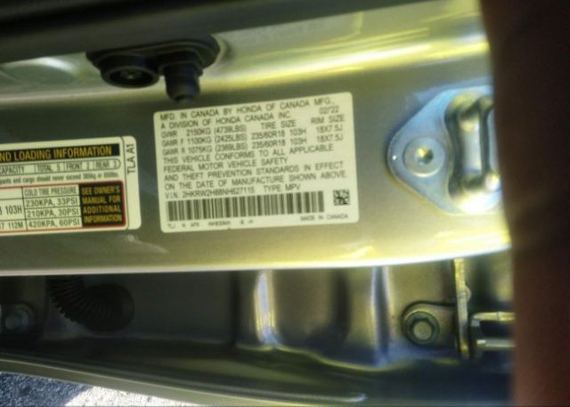2022 HONDA CR-V(VIN: 2HKRW2H88NH627115