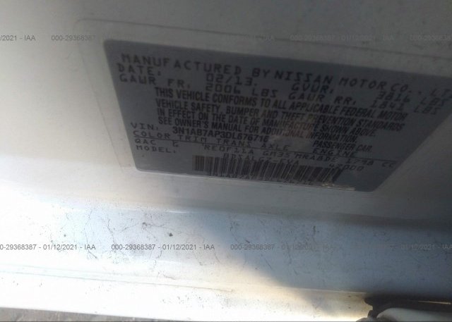 3N1AB7AP3DL676716 2013 NISSAN SENTRA