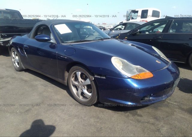 WP0CB29825U730245, Salvage blue Porsche Boxster at VANCOUVER