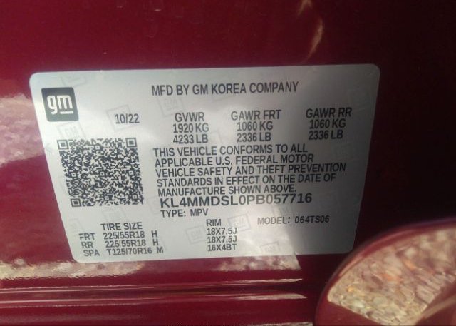 2023 BUICK ENCORE GX(VIN: KL4MMDSL0PB057716