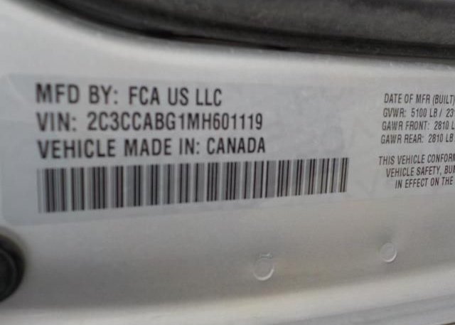 2021 CHRYSLER 300(VIN: 2C3CCABG1MH601119