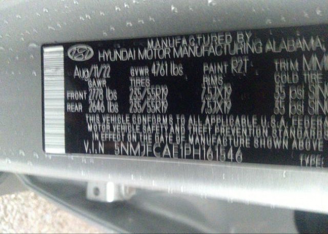 2023 HYUNDAI TUCSON(VIN: 5NMJFCAE1PH161546