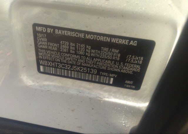 2018 BMW X1 VIN: WBXHT3C32J5K25139