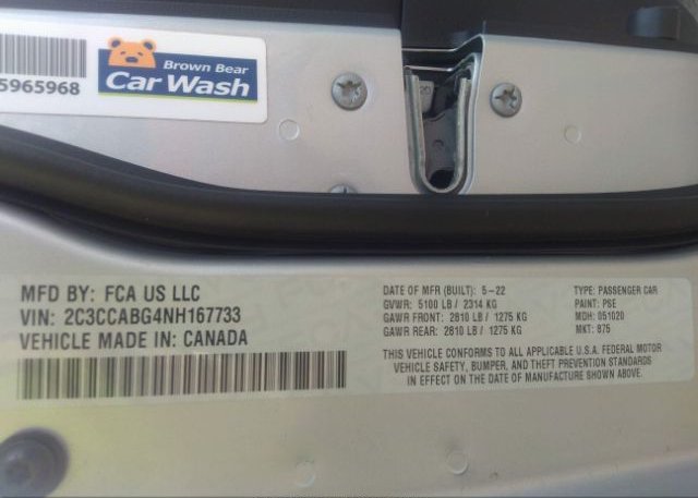 2022 CHRYSLER 300(VIN: 2C3CCABG4NH167733