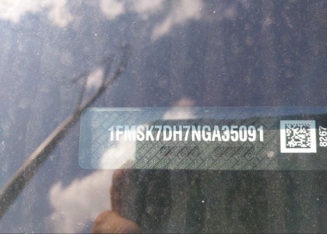 2022 FORD EXPLORER(VIN: 1FMSK7DH7NGA35091