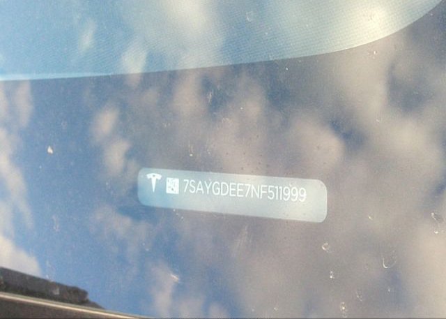 2022 TESLA MODEL Y(VIN: 7SAYGDEE7NF511999