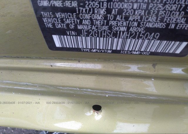 JF2GTHSC1MH215049 2021 SUBARU CROSSTREK