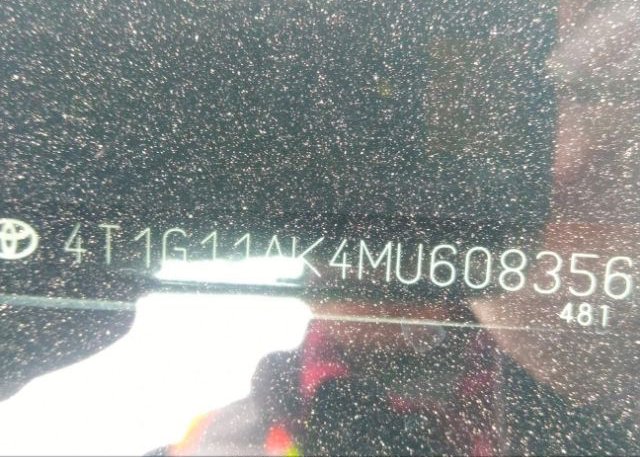 2021 TOYOTA CAMRY(VIN: 4T1G11AK4MU608356
