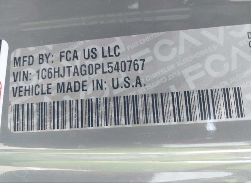 2023 JEEP GLADIATOR SPORT 4X4(VIN: 1C6HJTAG0PL540767