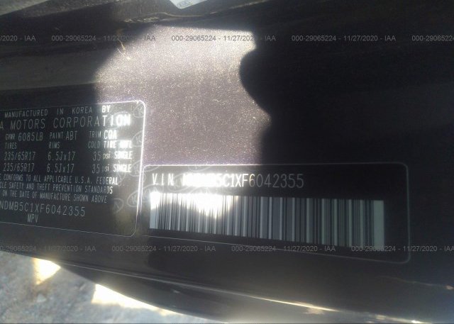 KNDMB5C1XF6042355 2015 KIA SEDONA
