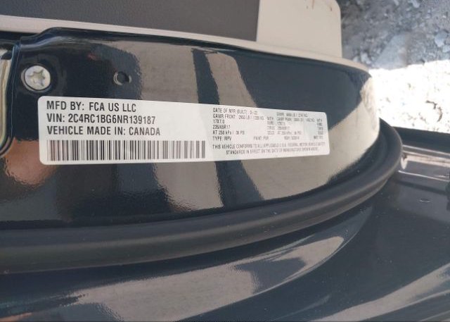 2022 CHRYSLER PACIFICA(VIN: 2C4RC1BG6NR139187