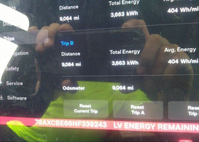 2022 TESLA MODEL X(VIN: 7SAXCBE66NF339243