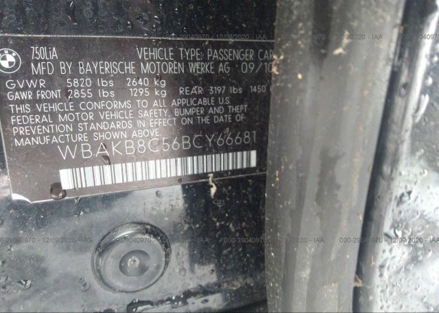 WBAKB8C56BCY66681 2011 BMW 7 SERIES