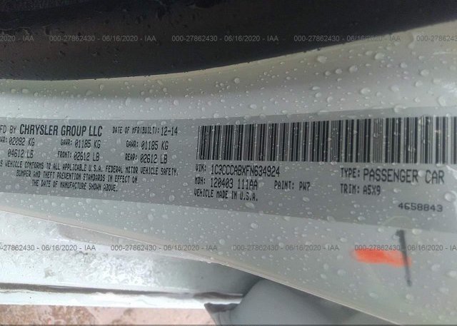 1C3CCCABXFN634924 2015 Chrysler 200